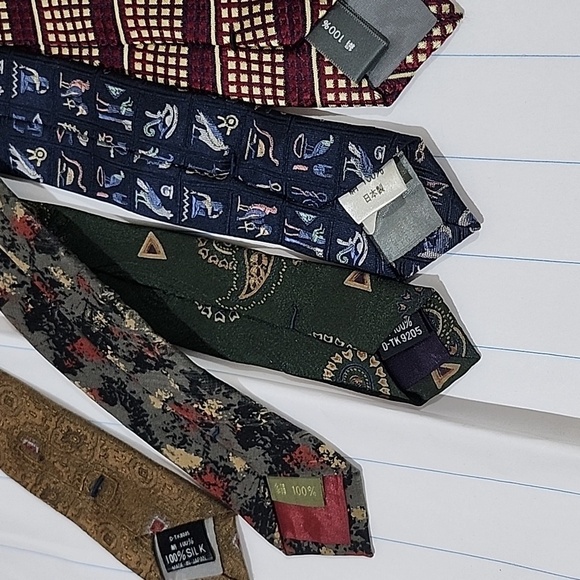 Bulk [#01] 12pcs Vintage Neckties 👔 vintage 💯 % Silk - Picture 12 of 12